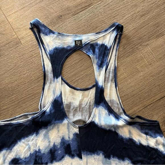 Billabong Tie Dye Blue & White Stripe Tank M EUC - Picture 3 of 9